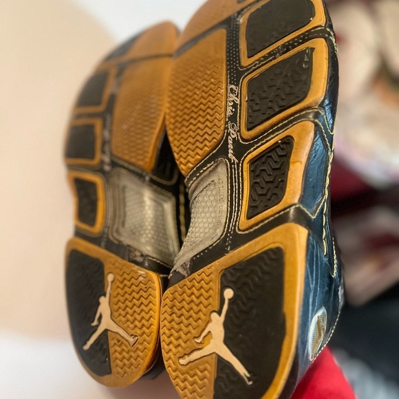 Air Jordan 61XTY Chris Paul - Papa Chilly 2007-2008 US Size 11 Black/Yellow OG - Picture 4 of 13